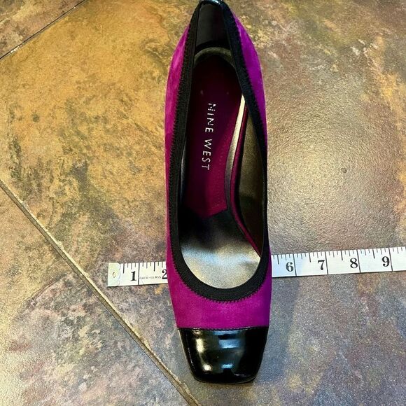 Nine West Wndakin Purple Black High Heels 7.5 - Picture 13 of 14